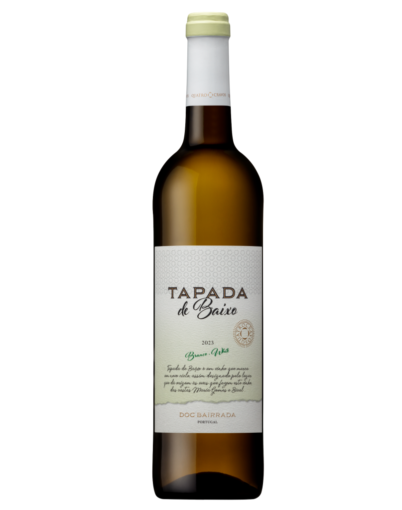 Tapada de Baixo Branco 2023 – lichte, frisse Portugese witte wijn uit Bairrada van Quatro Cravos