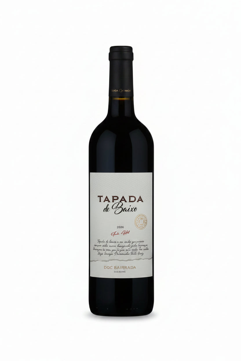 Fles Tapada de Baixo Tinto 2020 – fruitige Portugese rode wijn uit Bairrada van Baga, Touriga Nacional en Tinta Roriz