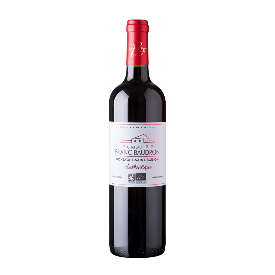 Château Franc-Baudron 2019- Authentique - AOC Montagne St Emilion (BIO)