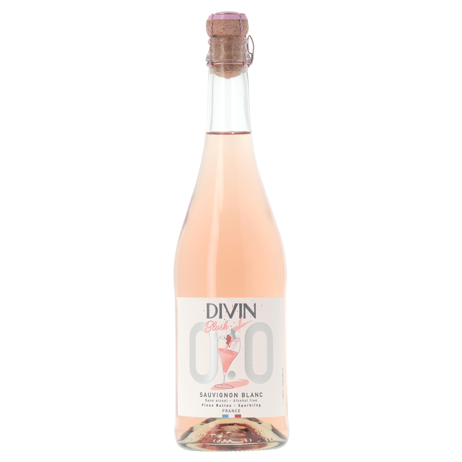 0.0 Rosé sparkling van Divin