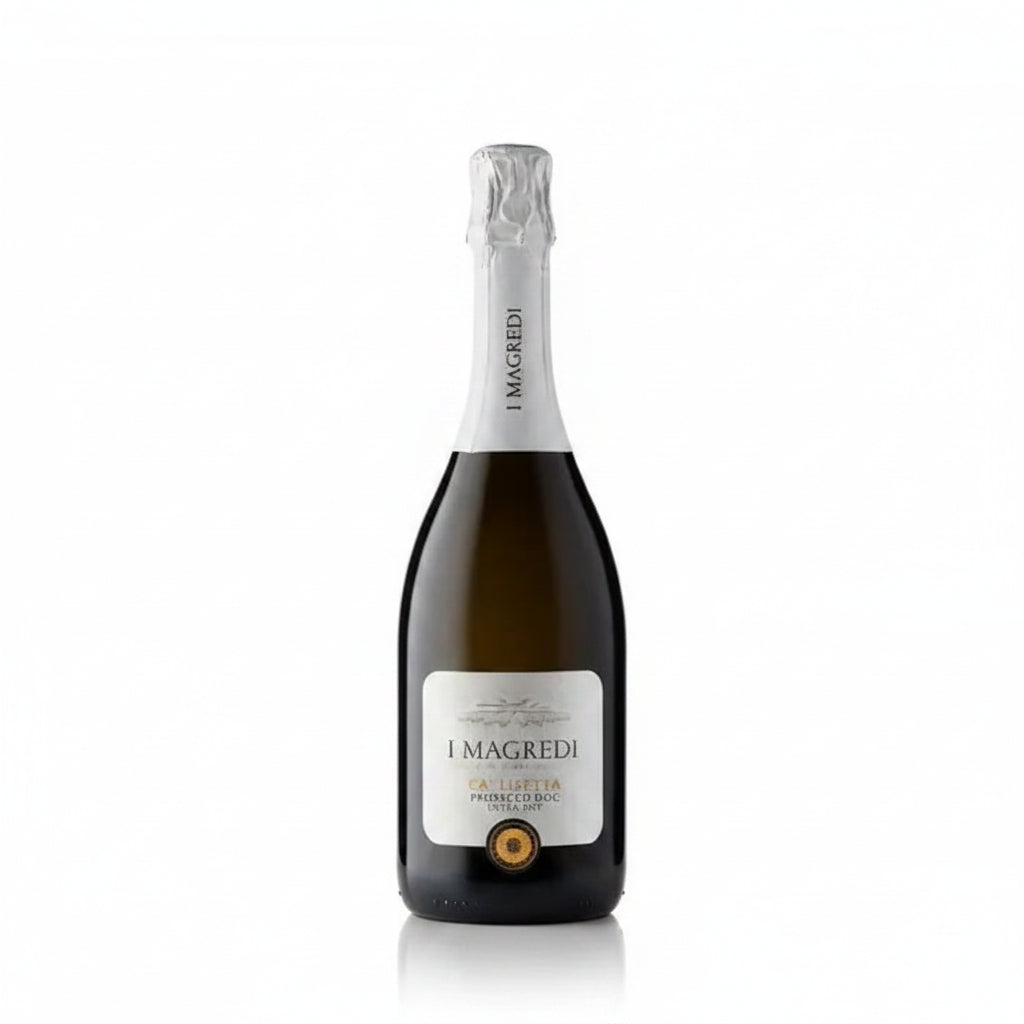 Fles Ca’ Lisetta Prosecco DOC Extra Dry – I Magredi, frisse Glera met wisteria, appel en perzik

