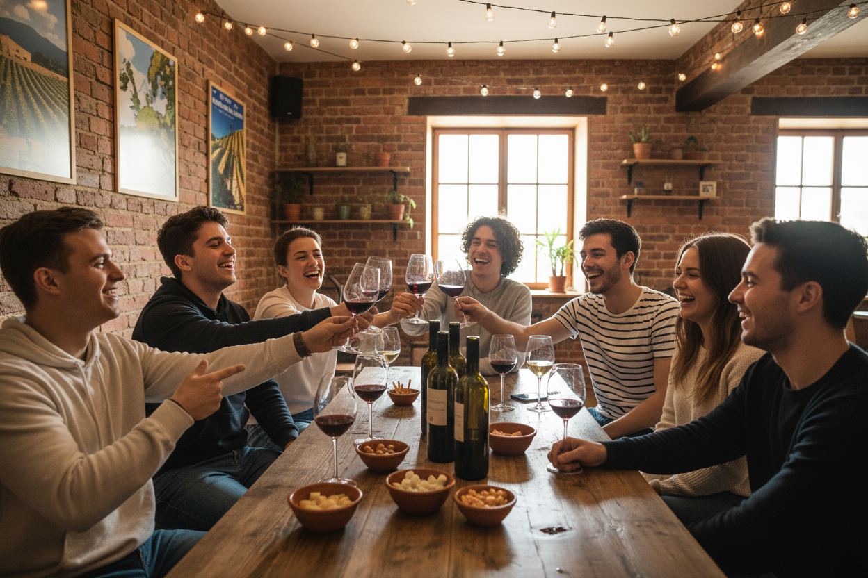 Wijnproeverij voor studenten